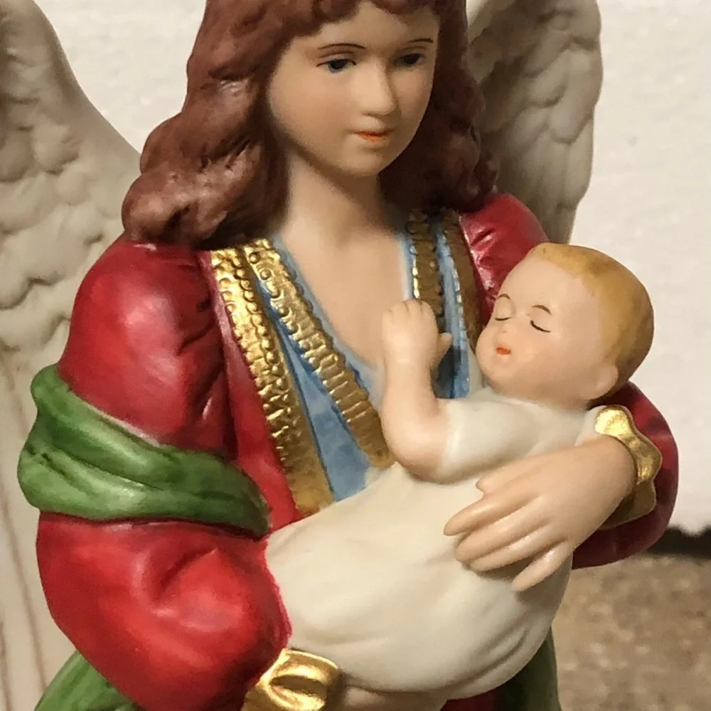 Vintage Home Interior “Guardian Angel”  #1432 Made in SRI LANKA